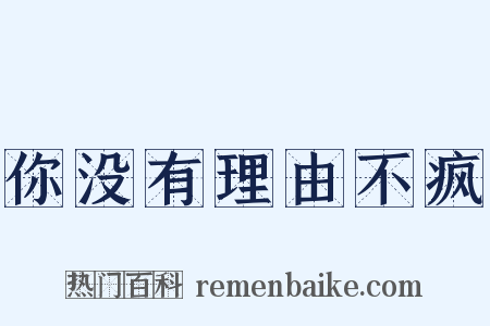 你没有理由不疯是什么意思的图片